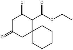 ethyl 2,4-dioxospiro[5.5]undecane-1-carboxylate Struktur