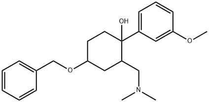 4-(Benzyloxy)-2-((dimethylamino)methyl)-1-(3-methoxyphenyl)cyclohexanol Structure