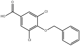 3,5-二氯-4-苯基甲氧基苯甲酸, 41490-13-5, 结构式