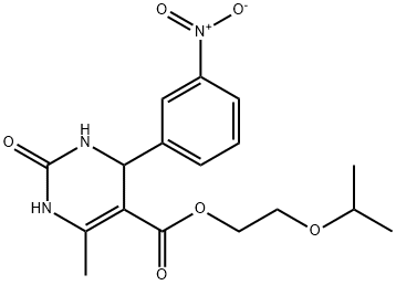 2-(propan-2-yloxy)ethyl 6-methyl-4-(3-nitrophenyl)-2-oxo-1,2,3,4-tetrahydropyrimidine-5-carboxylate Structure