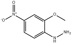 (2-methoxy-4-nitrophenyl)hydrazine Struktur