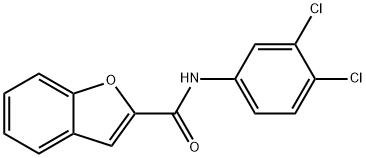 N-(3,4-Dichlorophenyl)benzofuran-2-carboxamide Structure