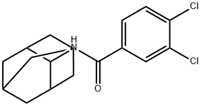 3,4-dichloro-N-(tricyclo[3.3.1.1~3,7~]dec-2-yl)benzamide 化学構造式