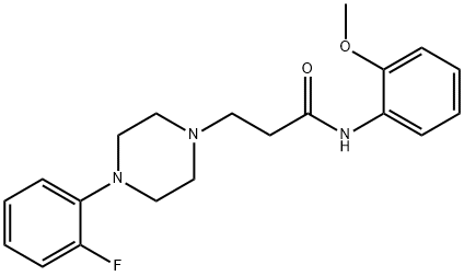 3-[4-(2-fluorophenyl)-1-piperazinyl]-N-(2-methoxyphenyl)propanamide|