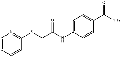 4-{[(pyridin-2-ylsulfanyl)acetyl]amino}benzamide Structure