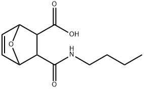 3-[(butylamino)carbonyl]-7-oxabicyclo[2.2.1]hept-5-ene-2-carboxylic acid Struktur