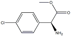METHYL (2S)-2-AMINO-2-(4-CHLOROPHENYL)ACETATE Structure