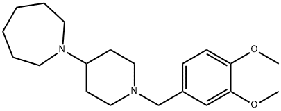 1-[1-(3,4-dimethoxybenzyl)piperidin-4-yl]azepane 化学構造式