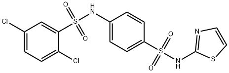 2,5-dichloro-N-[4-(1,3-thiazol-2-ylsulfamoyl)phenyl]benzenesulfonamide Struktur