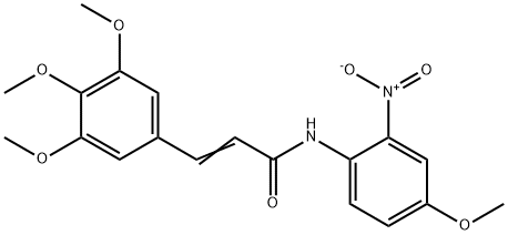 (2E)-N-(4-methoxy-2-nitrophenyl)-3-(3,4,5-trimethoxyphenyl)prop-2-enamide Structure