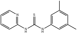 1-(3,5-dimethylphenyl)-3-pyridin-2-ylthiourea Struktur