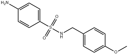 4-amino-N-(4-methoxybenzyl)benzenesulfonamide Struktur