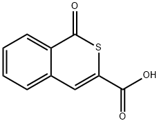 1-Oxo-1H-isothiochromene-3-carboxylic acid 化学構造式