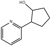 2-(2-ピリジニル)シクロペンタノール 化学構造式