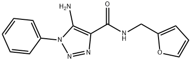 5-amino-N-(furan-2-ylmethyl)-1-phenyl-1H-1,2,3-triazole-4-carboxamide Structure