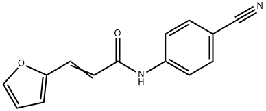 N-(4-cyanophenyl)-3-(2-furyl)acrylamide Structure