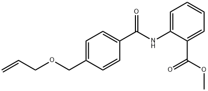 444079-29-2 methyl 2-(4-((allyloxy)methyl)benzamido)benzoate