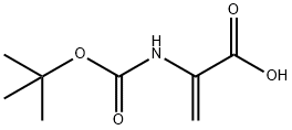 2-(BOC-AMINO)-2-PROPENOIC ACID, 45101-25-5, 结构式