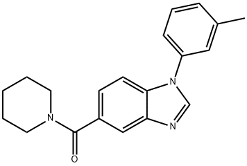 piperidin-1-yl(1-m-tolyl-1H-indazol-6-yl)methanone, 451496-96-1, 结构式