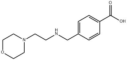 4-(((2-morpholin-4-ylethyl)amino)methyl)benzoic acid Struktur