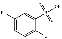 5-bromo-2-chlorobenzenesulfonic acid Struktur