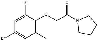 458536-77-1 2-(2,4-dibromo-6-methylphenoxy)-1-(pyrrolidin-1-yl)ethanone