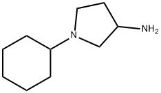 1-环己基吡咯烷-3-胺,46037-45-0,结构式