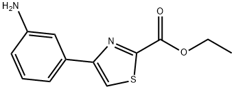 Ethyl 4-(3-aminophenyl)thiazole-2-carboxylate Struktur