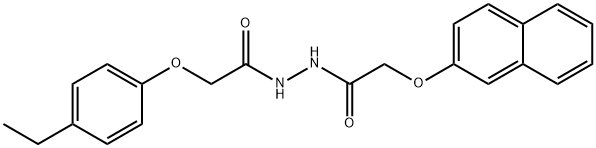 2-(4-ethylphenoxy)-N'-[(naphthalen-2-yloxy)acetyl]acetohydrazide,461654-20-6,结构式