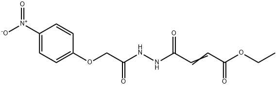 ethyl (2E)-4-{2-[(4-nitrophenoxy)acetyl]hydrazinyl}-4-oxobut-2-enoate 结构式