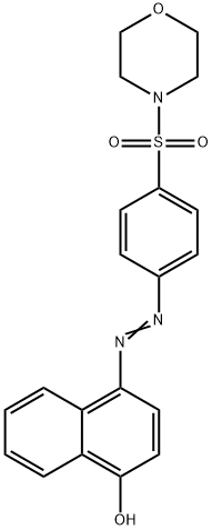 4-{[4-(4-morpholinylsulfonyl)phenyl]diazenyl}-1-naphthol Struktur