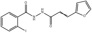 N'-[3-(2-furyl)acryloyl]-2-iodobenzohydrazide Struktur