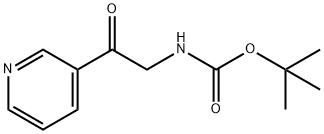 [2-oxo-2-(3-pyridinyl)ethyl]-carbamic acid 1,1-dimethylethyl ester Structure