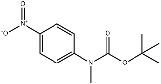 tert-butyl methyl-(4-nitrophenyl)carbamate Structure