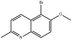 5-Bromo-6-methoxyquinaldine,475682-39-4,结构式