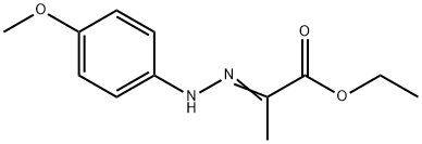 ethyl (E)-2-(2-(4-methoxyphenyl)hydrazono)propanoate Struktur