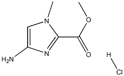 1-methyl-4-aminoimidazole-2-carboxylic acid methyl ester hydrochloride Structure