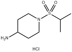 1-(isopropylsulfonyl)piperidin-4-amine hydrochloride Structure