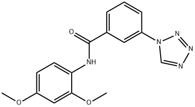 484039-57-8 N-(2,4-dimethoxyphenyl)-3-(1H-tetrazol-1-yl)benzamide