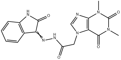 488747-47-3 2-(1,3-dimethyl-2,6-dioxo-1,2,3,6-tetrahydro-7H-purin-7-yl)-N'-(2-oxo-1,2-dihydro-3H-indol-3-ylidene)acetohydrazide