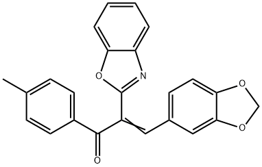 489422-19-7 (2Z)-3-(1,3-benzodioxol-5-yl)-2-(1,3-benzoxazol-2-yl)-1-(4-methylphenyl)prop-2-en-1-one