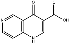 4-oxo-1,4-dihydro-1,6-naphthyridine-3-carboxylic acid 化学構造式