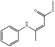 (Z)-methyl 3-(phenylamino)but-2-enoate 结构式