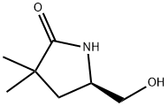(R)-5-(hydroxymethyl)-3,3-dimethylpyrrolidin-2-one Struktur