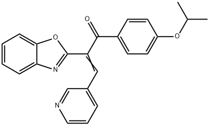 (2Z)-2-(1,3-benzoxazol-2-yl)-1-[4-(propan-2-yloxy)phenyl]-3-(pyridin-3-yl)prop-2-en-1-one,494200-60-1,结构式
