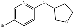 5-bromo-2-[(tetrahydro-3-furanyl)oxy]Pyridine Structure