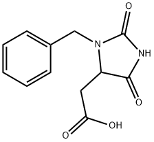 (3-benzyl-2,5-dioxoimidazolidin-4-yl)acetic acid Structure