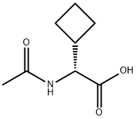 (R)-2-Acetamido-2-cyclobutylacetic acid Struktur