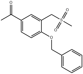 1-(4-(benzyloxy)-3-((methylsulfonyl)methyl)phenyl)ethanone(WXG00082) Structure