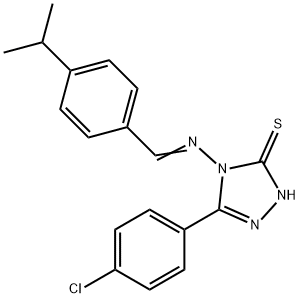 497083-91-7 5-(4-chlorophenyl)-4-{[4-(propan-2-yl)benzylidene]amino}-4H-1,2,4-triazole-3-thiol